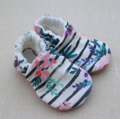 Black/White Striped Floral, Ready to Ship, sz 3-6m Black/White Striped Floral, Ready to Ship, sz 3-6m