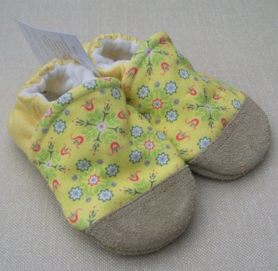 Vintage Yellow Floral/Yellow Heel, Ready to Ship, sz 18-24m Vintage Yellow Floral/Yellow Heel, Ready to Ship, sz 18-24m